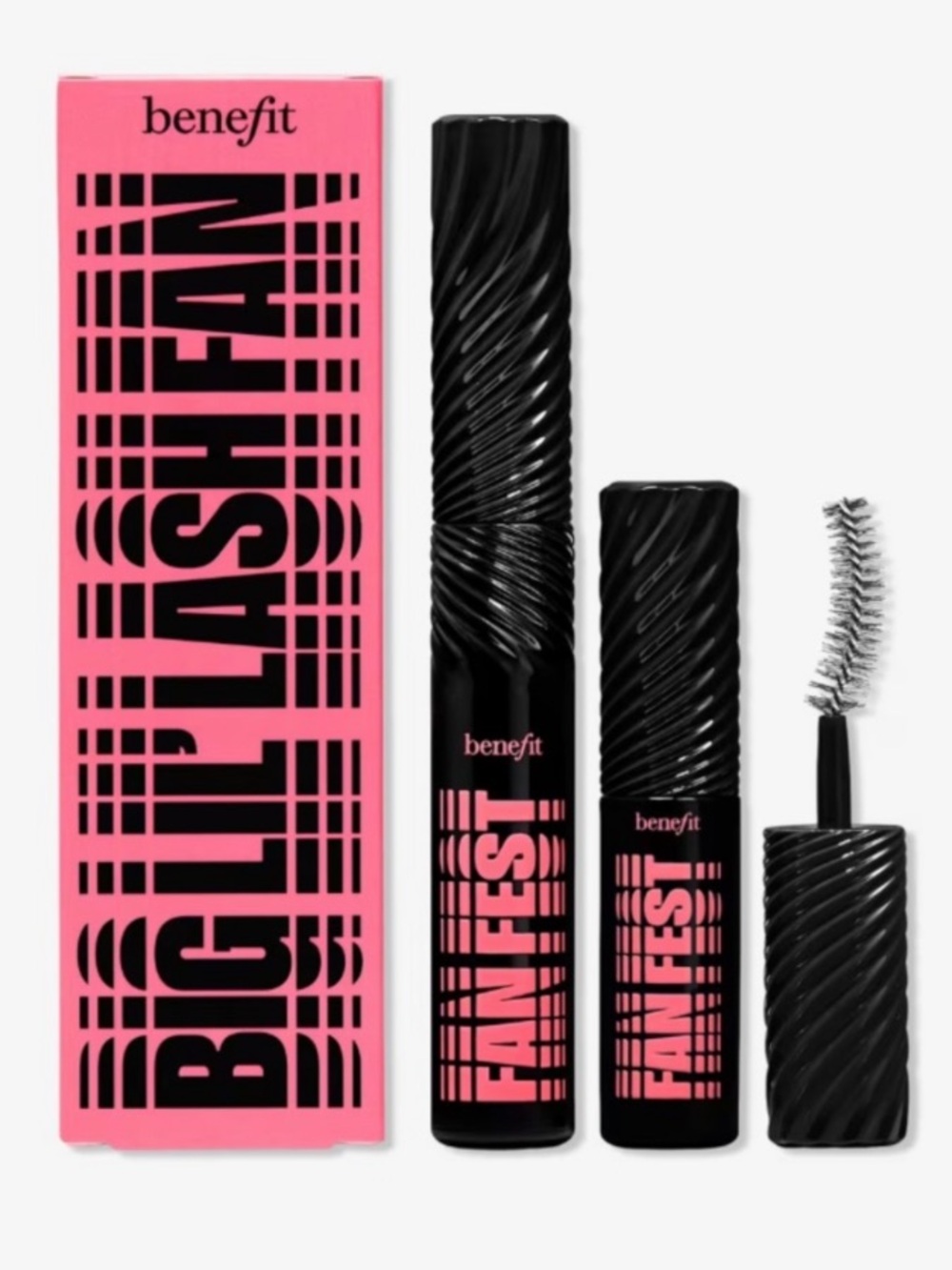 BENEFIT COSMETICS FAN FEST BIG LIL’ LASH FAN FANNING AND VOLUMIZING MASCARA DUO